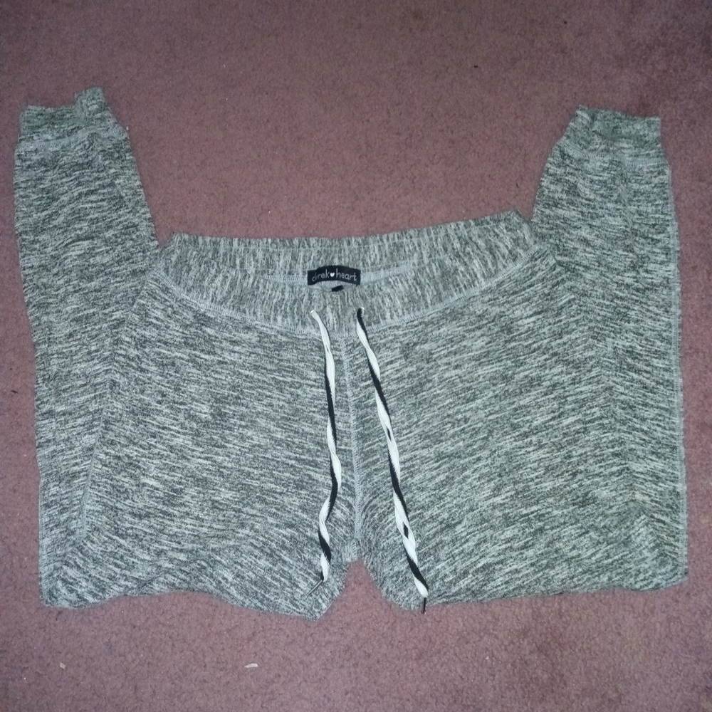 Derek Heart gray joggers